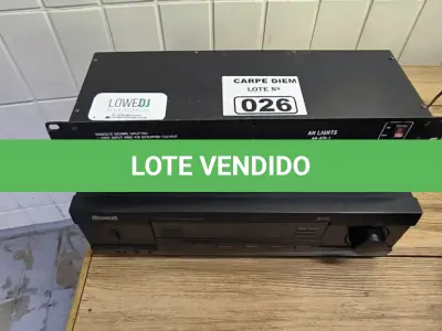 LOTE 026 - 01 RECEIVER SHERWOOD, 01 MESA DE LUZ AH LIGTHS AH-470-1, 01 AMPLIFICADOR AUDIOPLEX OPT 4.(NO ESTADO, NÃO SABEMOS SE FUNCIONA. LEILÃO NÃO TEM GARANTIA E NEM DEVOLUÇÃO).