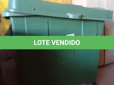 LOTE 439 - 01 LIXEIRA GRANDE DE PLÁSTICO. (NO ESTADO, LEILÃO NÃO TEM GARANTIA E NEM DEVOLUÇÃO, SUJEITO A POSSÍVEIS AVARIAS VISÍVEIS/OCULTAS E/OU AUSÊNCIA DE COMPONENTES).