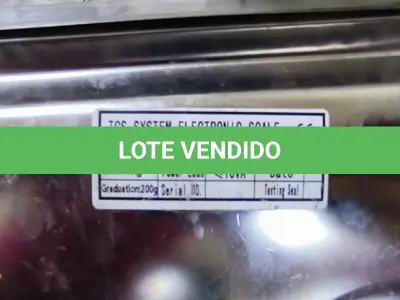 LOTE 006 - BALANÇA ELETRÔNICA 500KG TCS SYSTEM (NO ESTADO, NÃO SABEMOS SE FUNCIONA. LEILÃO NÃO TEM GARANTIA E NEM DEVOLUÇÃO).