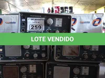 LOTE 259 - 05 TRANSCEPTORES SSB. (NO ESTADO, LEILÃO NÃO TEM GARANTIA E NEM DEVOLUÇÃO, SUJEITO A POSSÍVEIS AVARIAS VISÍVEIS/OCULTAS E/OU AUSÊNCIA DE COMPONENTES).