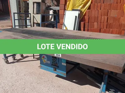 LOTE 454 - 01 PRANCHA DE FERRO COM ESTEIRA. (NO ESTADO, LEILÃO NÃO TEM GARANTIA E NEM DEVOLUÇÃO, SUJEITO A POSSÍVEIS AVARIAS VISÍVEIS/OCULTAS E/OU AUSÊNCIA DE COMPONENTES).