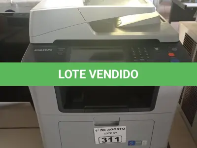 LOTE 311 - 01 IMPRESSORA MULTIFUNCIONAL MARCA SAMSUNG MODELO SCX-5835NX. (NO ESTADO, LEILÃO NÃO TEM GARANTIA E NEM DEVOLUÇÃO, SUJEITO A POSSÍVEIS AVARIAS VISÍVEIS/OCULTAS E/OU AUSÊNCIA DE COMPONENTES).
