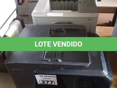 LOTE 277 - 02 IMPRESSORAS SENDO 01 SAMSUNG ML-5010 E 01 MULTIFUNCIONAL HP MODELO OFFICE JET PRO 8710. (NO ESTADO, LEILÃO NÃO TEM GARANTIA E NEM DEVOLUÇÃO, SUJEITO A POSSÍVEIS AVARIAS VISÍVEIS/OCULTAS E/OU AUSÊNCIA DE COMPONENTES).