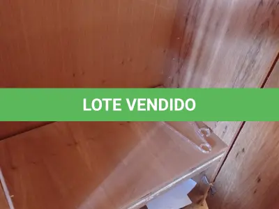 LOTE 435 - 01 ARMÁRIO EM MADEIRA COM 02 PORTAS E 03 PRATELEIRAS. (NO ESTADO, LEILÃO NÃO TEM GARANTIA E NEM DEVOLUÇÃO, SUJEITO A POSSÍVEIS AVARIAS VISÍVEIS/OCULTAS E/OU AUSÊNCIA DE COMPONENTES).