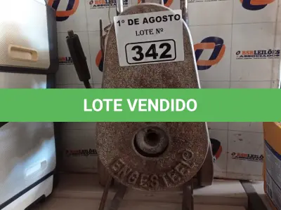 LOTE 342 - 01 DESENTUPIDOR DE ESGOTO COM MOTOR MONOFÁSICO. (NO ESTADO, LEILÃO NÃO TEM GARANTIA E NEM DEVOLUÇÃO, SUJEITO A POSSÍVEIS AVARIAS VISÍVEIS/OCULTAS E/OU AUSÊNCIA DE COMPONENTES).