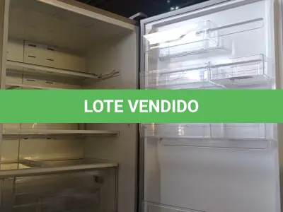 LOTE 228 - 01 GELADEIRA MARCA ELECTROLUX 220V. (NO ESTADO, LEILÃO NÃO TEM GARANTIA E NEM DEVOLUÇÃO, SUJEITO A POSSÍVEIS AVARIAS VISÍVEIS/OCULTAS E/OU AUSÊNCIA DE COMPONENTES).