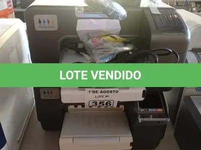 LOTE 356 - 02 IMPRESSORAS MARCAS HP MODELO INK JET 1200WN INCOMPLETAS. (NO ESTADO, LEILÃO NÃO TEM GARANTIA E NEM DEVOLUÇÃO, SUJEITO A POSSÍVEIS AVARIAS VISÍVEIS/OCULTAS E/OU AUSÊNCIA DE COMPONENTES).