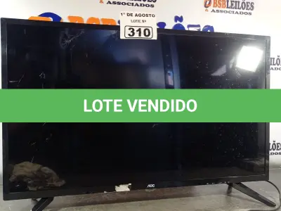LOTE 310 - 01 TV DE LED MARCA AOC 32” POL PARA RETIRADA DE PEÇAS. (NO ESTADO, LEILÃO NÃO TEM GARANTIA E NEM DEVOLUÇÃO, SUJEITO A POSSÍVEIS AVARIAS VISÍVEIS/OCULTAS E/OU AUSÊNCIA DE COMPONENTES).