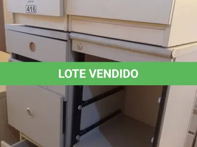 LOTE 416 - 06 GAVETEIROS COM AVARIAS. (NO ESTADO, LEILÃO NÃO TEM GARANTIA E NEM DEVOLUÇÃO, SUJEITO A POSSÍVEIS AVARIAS VISÍVEIS/OCULTAS E/OU AUSÊNCIA DE COMPONENTES).