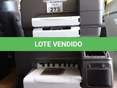 LOTE 273 - 03 IMPRESSORAS MARCAS HP MODELO INK JET 1200WN INCOMPLETAS. (NO ESTADO, LEILÃO NÃO TEM GARANTIA E NEM DEVOLUÇÃO, SUJEITO A POSSÍVEIS AVARIAS VISÍVEIS/OCULTAS E/OU AUSÊNCIA DE COMPONENTES).
