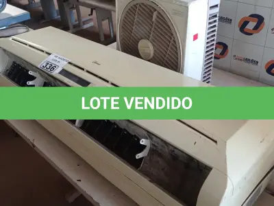 LOTE 336 - 01 EVAPORADORA MARCA MIDEA 24000 BTU E 01 VENTILADOR. (NO ESTADO, LEILÃO NÃO TEM GARANTIA E NEM DEVOLUÇÃO, SUJEITO A POSSÍVEIS AVARIAS VISÍVEIS/OCULTAS E/OU AUSÊNCIA DE COMPONENTES).