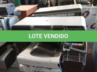 LOTE 303 - 04 IMPRESSORAS MARCAS HP MODELO INK JET 1200WN INCOMPLETAS. (NO ESTADO, LEILÃO NÃO TEM GARANTIA E NEM DEVOLUÇÃO, SUJEITO A POSSÍVEIS AVARIAS VISÍVEIS/OCULTAS E/OU AUSÊNCIA DE COMPONENTES).