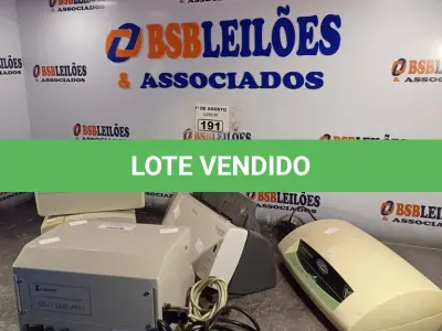 LOTE 191 - 01 FRAGMENTADORA DE PAPEL, 01 SCANER, 01 IMPRESSORA DE CHEQUE E 01 RELÓGIO DE PONDO MARCAS E MODELOS DIVERSOS. (NO ESTADO, LEILÃO NÃO TEM GARANTIA E NEM DEVOLUÇÃO, SUJEITO A POSSÍVEIS AVARIAS VISÍVEIS/OCULTAS E/OU AUSÊNCIA DE COMPONENTES).