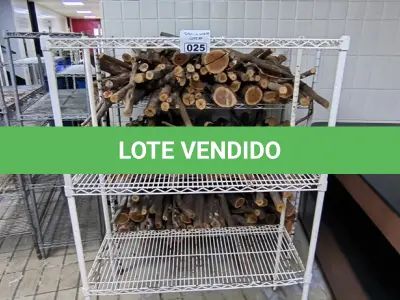 LOTE 025 - 2 ESTANTES FERRO TRELIÇADA C/ LENHA. (NO ESTADO, NÃO SABEMOS SE FUNCIONA. LEILÃO NÃO TEM GARANTIA E NEM DEVOLUÇÃO).