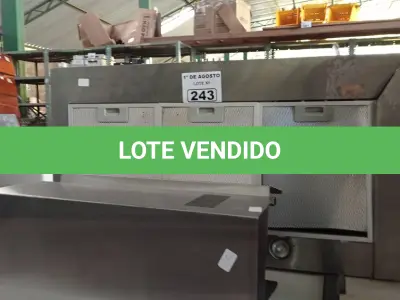 LOTE 243 - 01 DEPURADOR DE AR EM AÇO ESCOVADO. (NO ESTADO, LEILÃO NÃO TEM GARANTIA E NEM DEVOLUÇÃO, SUJEITO A POSSÍVEIS AVARIAS VISÍVEIS/OCULTAS E/OU AUSÊNCIA DE COMPONENTES).