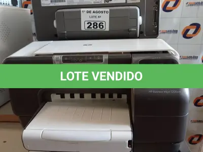 LOTE 286 - 03 IMPRESSORAS MARCAS HP MODELO INK JET 1200WN INCOMPLETAS. (NO ESTADO, LEILÃO NÃO TEM GARANTIA E NEM DEVOLUÇÃO, SUJEITO A POSSÍVEIS AVARIAS VISÍVEIS/OCULTAS E/OU AUSÊNCIA DE COMPONENTES).