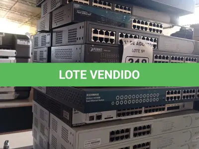 LOTE 318 - 01 ROTEADOR CISCO 2501 E 20 SWITCHES MARCAS E MODELOS DIVERSOS. (NO ESTADO, LEILÃO NÃO TEM GARANTIA E NEM DEVOLUÇÃO, SUJEITO A POSSÍVEIS AVARIAS VISÍVEIS/OCULTAS E/OU AUSÊNCIA DE COMPONENTES).