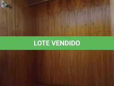 LOTE 434 - 01 ARMÁRIO EM MADEIRA COM 02 PORTAS E 03 PRATELEIRAS. (NO ESTADO, LEILÃO NÃO TEM GARANTIA E NEM DEVOLUÇÃO, SUJEITO A POSSÍVEIS AVARIAS VISÍVEIS/OCULTAS E/OU AUSÊNCIA DE COMPONENTES).