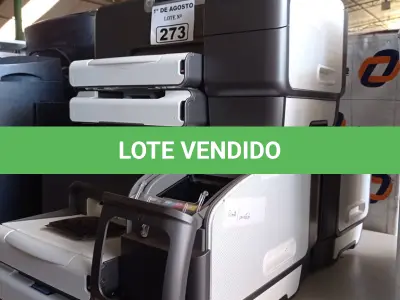 LOTE 273 - 03 IMPRESSORAS MARCAS HP MODELO INK JET 1200WN INCOMPLETAS. (NO ESTADO, LEILÃO NÃO TEM GARANTIA E NEM DEVOLUÇÃO, SUJEITO A POSSÍVEIS AVARIAS VISÍVEIS/OCULTAS E/OU AUSÊNCIA DE COMPONENTES).