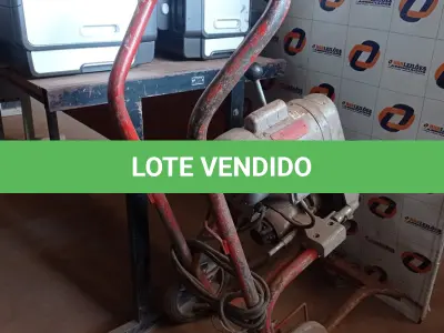 LOTE 326 - 01 DESENTUPIDOR DE ESGOTO COM MOTOR MONOFÁSICO INCOMPLETO. (NO ESTADO, LEILÃO NÃO TEM GARANTIA E NEM DEVOLUÇÃO, SUJEITO A POSSÍVEIS AVARIAS VISÍVEIS/OCULTAS E/OU AUSÊNCIA DE COMPONENTES).