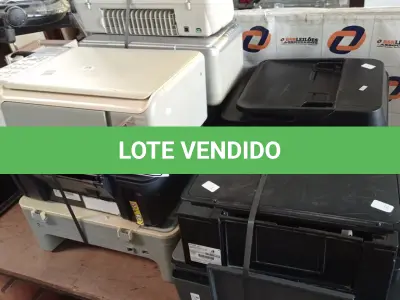 LOTE 244 - 10 IMPRESSORAS MARCAS E MODELOS DIVERSOS PARA RETIRADA DE PEÇAS. (NO ESTADO, LEILÃO NÃO TEM GARANTIA E NEM DEVOLUÇÃO, SUJEITO A POSSÍVEIS AVARIAS VISÍVEIS/OCULTAS E/OU AUSÊNCIA DE COMPONENTES).
