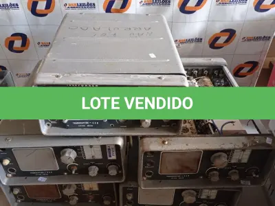 LOTE 259 - 05 TRANSCEPTORES SSB. (NO ESTADO, LEILÃO NÃO TEM GARANTIA E NEM DEVOLUÇÃO, SUJEITO A POSSÍVEIS AVARIAS VISÍVEIS/OCULTAS E/OU AUSÊNCIA DE COMPONENTES).