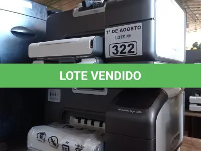 LOTE 322 - 02 IMPRESSORAS MARCAS HP MODELO INK JET 1200WN INCOMPLETAS. (NO ESTADO, LEILÃO NÃO TEM GARANTIA E NEM DEVOLUÇÃO, SUJEITO A POSSÍVEIS AVARIAS VISÍVEIS/OCULTAS E/OU AUSÊNCIA DE COMPONENTES).