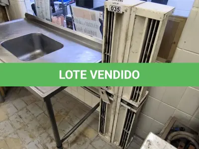 LOTE 035 - 02 CORTINAS DE AR. (NO ESTADO, NÃO SABEMOS SE FUNCIONA. LEILÃO NÃO TEM GARANTIA E NEM DEVOLUÇÃO).