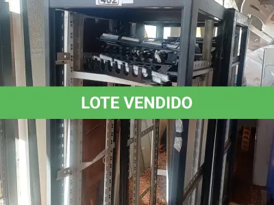 LOTE 402 - 02 RACK’S PARA EQUIPAMENTOS DE REDE. (NO ESTADO, LEILÃO NÃO TEM GARANTIA E NEM DEVOLUÇÃO, SUJEITO A POSSÍVEIS AVARIAS VISÍVEIS/OCULTAS E/OU AUSÊNCIA DE COMPONENTES).