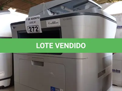 LOTE 272 - 01 IMPRESSORA MULTIFUNCIONAL MARCA SAMSUNG MODELO SCX-5835NX. (NO ESTADO, LEILÃO NÃO TEM GARANTIA E NEM DEVOLUÇÃO, SUJEITO A POSSÍVEIS AVARIAS VISÍVEIS/OCULTAS E/OU AUSÊNCIA DE COMPONENTES).