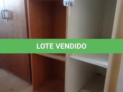 LOTE 419 - 02 NICHOS EM MADEIRA. (NO ESTADO, LEILÃO NÃO TEM GARANTIA E NEM DEVOLUÇÃO, SUJEITO A POSSÍVEIS AVARIAS VISÍVEIS/OCULTAS E/OU AUSÊNCIA DE COMPONENTES).