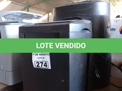 LOTE 274 - 02 FRAGMENTADORAS DE PAPEL MARCAS E MODELOS DIVERSOS. (NO ESTADO, LEILÃO NÃO TEM GARANTIA E NEM DEVOLUÇÃO, SUJEITO A POSSÍVEIS AVARIAS VISÍVEIS/OCULTAS E/OU AUSÊNCIA DE COMPONENTES).