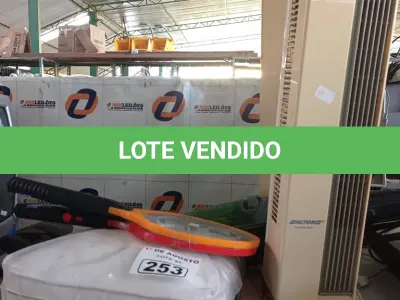 LOTE 253 - 01 ALMOFADA ELÉTRICA, 02 VENTILADORES DE COLUNA, 01 ASPIRADOR DE PÓ E 02 RAQUETES MATA MOSQUITO. (NO ESTADO, LEILÃO NÃO TEM GARANTIA E NEM DEVOLUÇÃO, SUJEITO A POSSÍVEIS AVARIAS VISÍVEIS/OCULTAS E/OU AUSÊNCIA DE COMPONENTES).