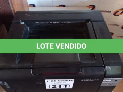 LOTE 211 - 01 SCANER KODAK I2900. (NO ESTADO, LEILÃO NÃO TEM GARANTIA E NEM DEVOLUÇÃO, SUJEITO A POSSÍVEIS AVARIAS VISÍVEIS/OCULTAS E/OU AUSÊNCIA DE COMPONENTES).