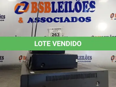 LOTE 263 - 03 EQUIPAMENTOS ELETRÔNICOS DIVERSOS. (NO ESTADO, LEILÃO NÃO TEM GARANTIA E NEM DEVOLUÇÃO, SUJEITO A POSSÍVEIS AVARIAS VISÍVEIS/OCULTAS E/OU AUSÊNCIA DE COMPONENTES).