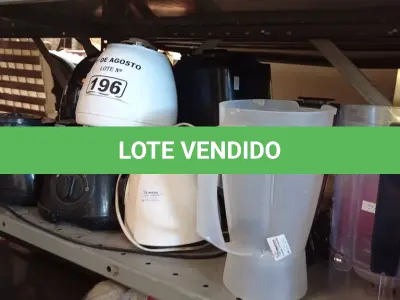 LOTE 196 - 01 AIR FRY, 07 BASES E 04 COPOS DE LIQUIDIFICADOR MARCAS E MODELOS DIVERSOS. (NO ESTADO, LEILÃO NÃO TEM GARANTIA E NEM DEVOLUÇÃO, SUJEITO A POSSÍVEIS AVARIAS VISÍVEIS/OCULTAS E/OU AUSÊNCIA DE COMPONENTES).