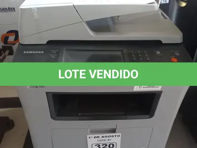 LOTE 320 - 01 IMPRESSORA MULTIFUNCIONAL MARCA SAMSUNG MODELO SCX-5835NX. (NO ESTADO, LEILÃO NÃO TEM GARANTIA E NEM DEVOLUÇÃO, SUJEITO A POSSÍVEIS AVARIAS VISÍVEIS/OCULTAS E/OU AUSÊNCIA DE COMPONENTES).