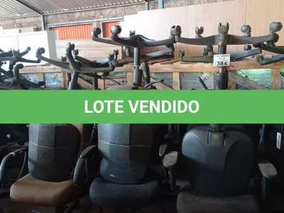 LOTE 384 - 01 LOTE COM GRANDE QUANTIDADE DE CADEIRAS DE ESCRITÓRIO MARCAS E MODELOS DIVERSOS. (NO ESTADO, LEILÃO NÃO TEM GARANTIA E NEM DEVOLUÇÃO, SUJEITO A POSSÍVEIS AVARIAS VISÍVEIS/OCULTAS E/OU AUSÊNCIA DE COMPONENTES).