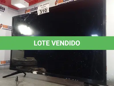 LOTE 310 - 01 TV DE LED MARCA AOC 32” POL PARA RETIRADA DE PEÇAS. (NO ESTADO, LEILÃO NÃO TEM GARANTIA E NEM DEVOLUÇÃO, SUJEITO A POSSÍVEIS AVARIAS VISÍVEIS/OCULTAS E/OU AUSÊNCIA DE COMPONENTES).