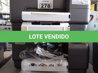 LOTE 278 - 02 IMPRESSORAS MARCAS HP MODELO INK JET 1200WN INCOMPLETAS. (NO ESTADO, LEILÃO NÃO TEM GARANTIA E NEM DEVOLUÇÃO, SUJEITO A POSSÍVEIS AVARIAS VISÍVEIS/OCULTAS E/OU AUSÊNCIA DE COMPONENTES).