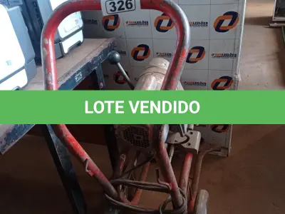 LOTE 326 - 01 DESENTUPIDOR DE ESGOTO COM MOTOR MONOFÁSICO INCOMPLETO. (NO ESTADO, LEILÃO NÃO TEM GARANTIA E NEM DEVOLUÇÃO, SUJEITO A POSSÍVEIS AVARIAS VISÍVEIS/OCULTAS E/OU AUSÊNCIA DE COMPONENTES).