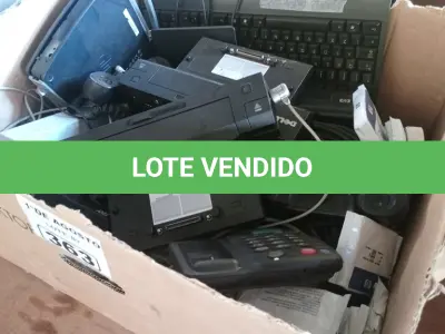 LOTE 363 - 01 LOTE COM PERIFÉRICOS DIVERSOS. (NO ESTADO, LEILÃO NÃO TEM GARANTIA E NEM DEVOLUÇÃO, SUJEITO A POSSÍVEIS AVARIAS VISÍVEIS/OCULTAS E/OU AUSÊNCIA DE COMPONENTES).
