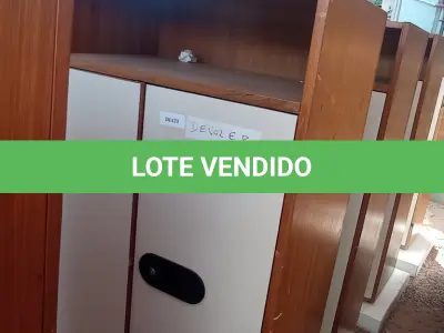 LOTE 474 - 01 ARMÁRIO PARA PASTA SUSPENSA EM MADEIRA COM 02 PORTAS. (NO ESTADO, LEILÃO NÃO TEM GARANTIA E NEM DEVOLUÇÃO, SUJEITO A POSSÍVEIS AVARIAS VISÍVEIS/OCULTAS E/OU AUSÊNCIA DE COMPONENTES).