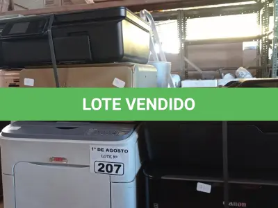 LOTE 207 - 10 IMPRESSORAS MARCAS E MODELOS DIVERSOS PARA RETIRADA DE PEÇAS. (NO ESTADO, LEILÃO NÃO TEM GARANTIA E NEM DEVOLUÇÃO, SUJEITO A POSSÍVEIS AVARIAS VISÍVEIS/OCULTAS E/OU AUSÊNCIA DE COMPONENTES).