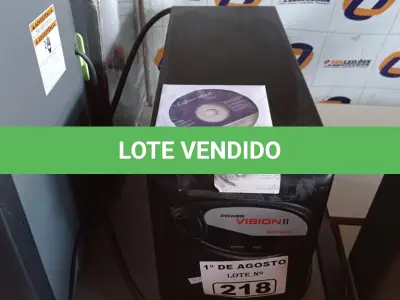 LOTE 218 - 01 NOBREAK MARCA SMS 3000VA. (NO ESTADO, LEILÃO NÃO TEM GARANTIA E NEM DEVOLUÇÃO, SUJEITO A POSSÍVEIS AVARIAS VISÍVEIS/OCULTAS E/OU AUSÊNCIA DE COMPONENTES).