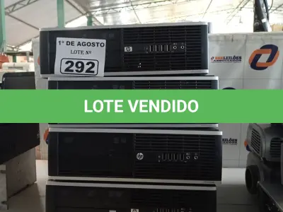 LOTE 292 - 04 CPU’S MARCAS E MODELOS DIVERSOS PARA RETIRADA DE PEÇAS. (NO ESTADO, LEILÃO NÃO TEM GARANTIA E NEM DEVOLUÇÃO, SUJEITO A POSSÍVEIS AVARIAS VISÍVEIS/OCULTAS E/OU AUSÊNCIA DE COMPONENTES).