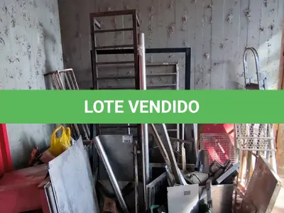 LOTE 003 - SUCATA FERRO E INOX. (NO ESTADO, NÃO SABEMOS SE FUNCIONA. LEILÃO NÃO TEM GARANTIA E NEM DEVOLUÇÃO).