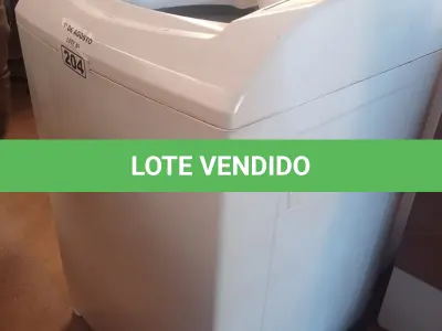 LOTE 204 - 01 MÁQUINA DE LAVAR ROUPAS MARCA BRASTEMP CAPACIDADE 10KG 220V. (NO ESTADO, LEILÃO NÃO TEM GARANTIA E NEM DEVOLUÇÃO, SUJEITO A POSSÍVEIS AVARIAS VISÍVEIS/OCULTAS E/OU AUSÊNCIA DE COMPONENTES).