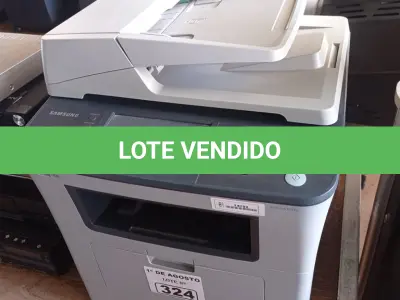 LOTE 324 - 01 IMPRESSORA MULTIFUNCIONAL MARCA SAMSUNG MODELO SCX-5835NX. (NO ESTADO, LEILÃO NÃO TEM GARANTIA E NEM DEVOLUÇÃO, SUJEITO A POSSÍVEIS AVARIAS VISÍVEIS/OCULTAS E/OU AUSÊNCIA DE COMPONENTES).