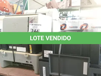 LOTE 244 - 10 IMPRESSORAS MARCAS E MODELOS DIVERSOS PARA RETIRADA DE PEÇAS. (NO ESTADO, LEILÃO NÃO TEM GARANTIA E NEM DEVOLUÇÃO, SUJEITO A POSSÍVEIS AVARIAS VISÍVEIS/OCULTAS E/OU AUSÊNCIA DE COMPONENTES).